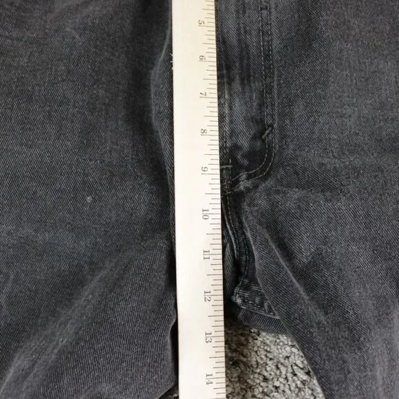 Levis 505 Vintage Y2K Mens 38x30 Black Straight Leg Jeans - Picture 4 of 12